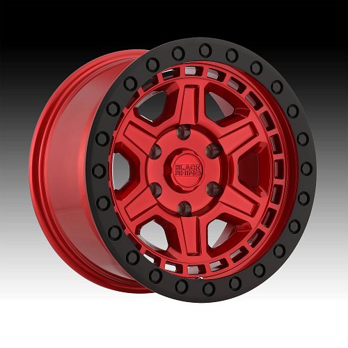 Black Rhino Reno Candy Red Custom Truck Wheels 1